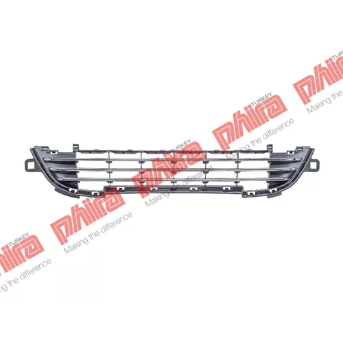 Peugeot 207 2009  Tampon Izgarası Ön Alt Orta Kromlu Tip 