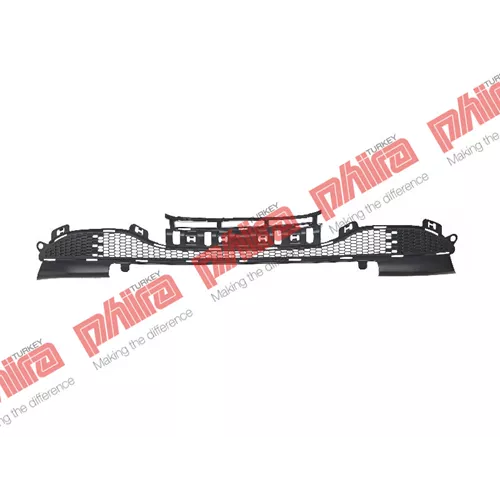 Peugeot 208 2012  Tampon Izgarası Ön Alt Orta Siyah 96738