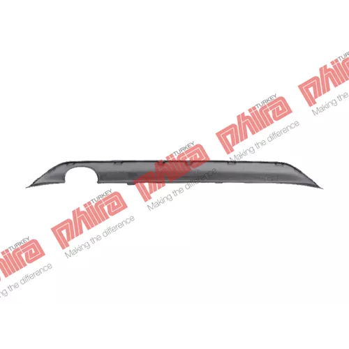 Peugeot 208 2012  Spoyler Arka Egzost Delikli Plastik 160