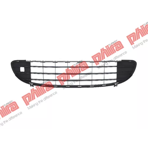 Peugeot 407 2004  Tampon Izgarası Ön Orta Siyah 7414GF