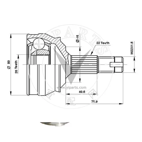 Fiat TEMPRA 7629457 Aks Kafası ANKA