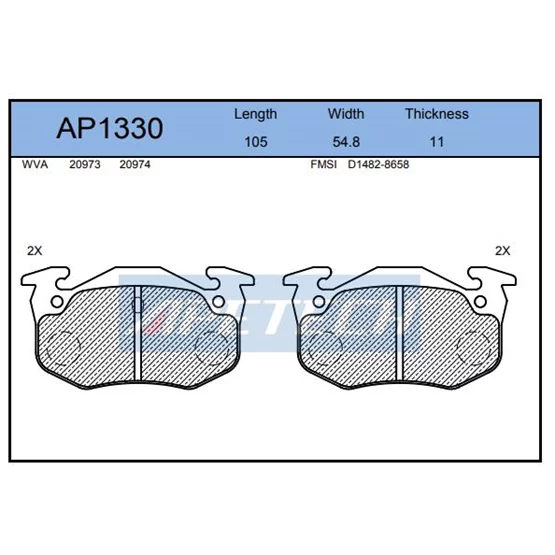 Peugeot P106 7701203668 7701203919 Disk Fren Balatası APE