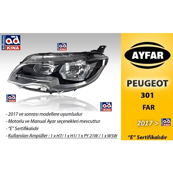 Peugeot P301  Far Komple AYFAR