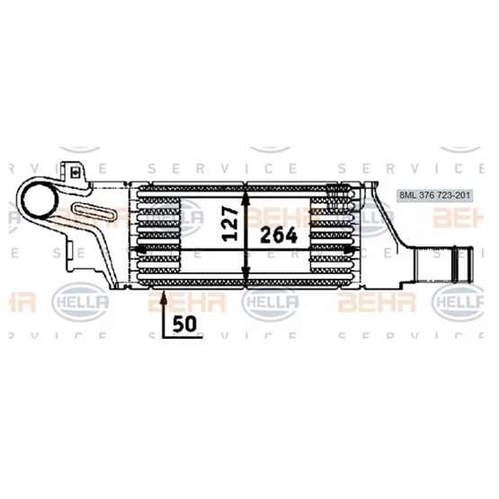 Opel CORSA 1302113 24427069 9196705 Turbo Radyat r BEHR