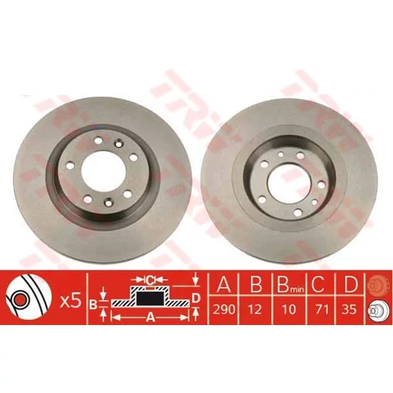 Citroen C5 4246P9 4249C1 Disk Fren Aynası BENDİX