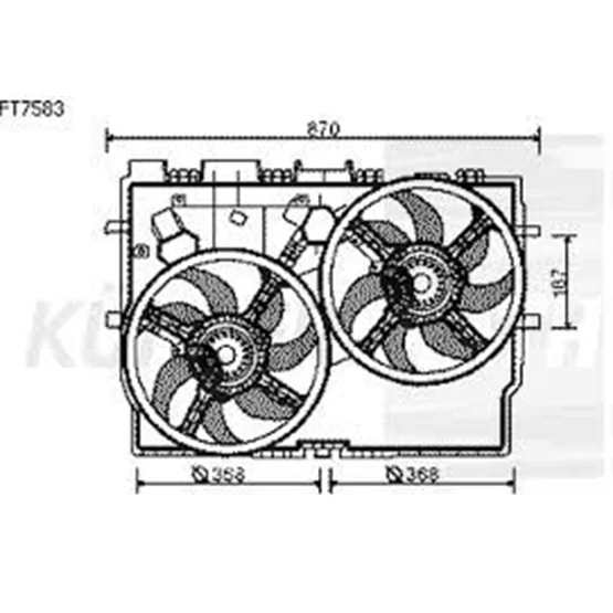 Citroen JUMPER 1358009080 Fan Motoru KALE