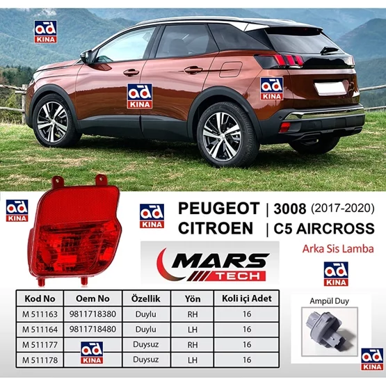 Citroen C5 9811718380 Sis Lambası MARS