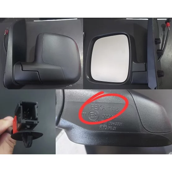 Citroen NEMO 735674070 8153.VH Ayna Dış Dikiz Komple OEM