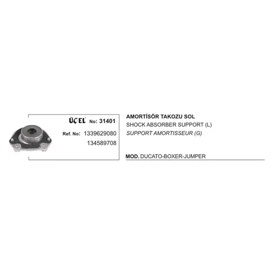 Citroen JUMPER 1339629080 134589708 Amortisör Takozu ÜÇEL
