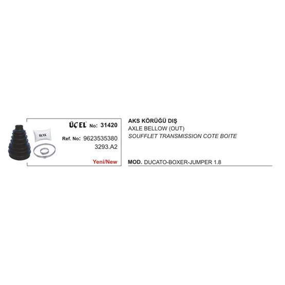 Citroen JUMPER 9623535380 Aks Körüğü ÜÇEL