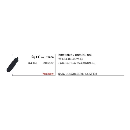 Citroen JUMPER 9945837 Direksiyon Körüğü ÜÇEL